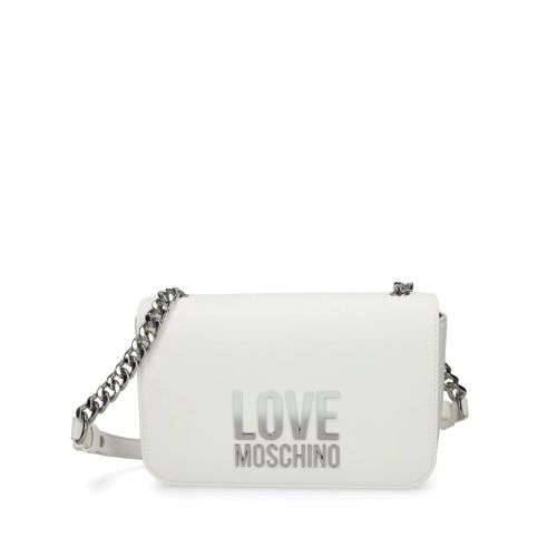 Love Moschino Logo-Lettering Crossbody Bag White for Women
