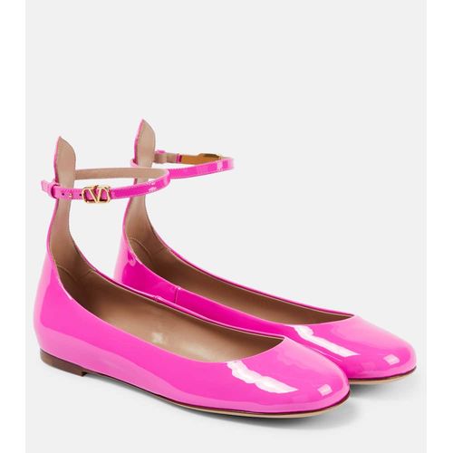Valentino Garavani Tan-Go Patent Leather Ballet Flats for Women