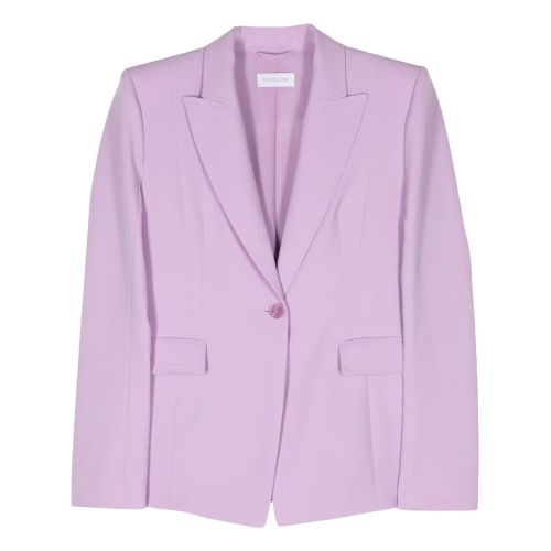 Patrizia Pepe Single-Breasted Blazer Purple for Women