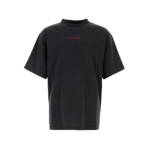 Balenciaga Not Been Done Cotton T-Shirt Black for Men