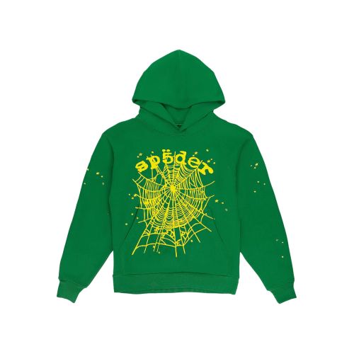 Sp5der Wait Web Hoodie Slate Grey for Men