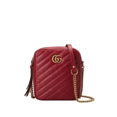 Gucci marmont mini shoulder bag red Clearance