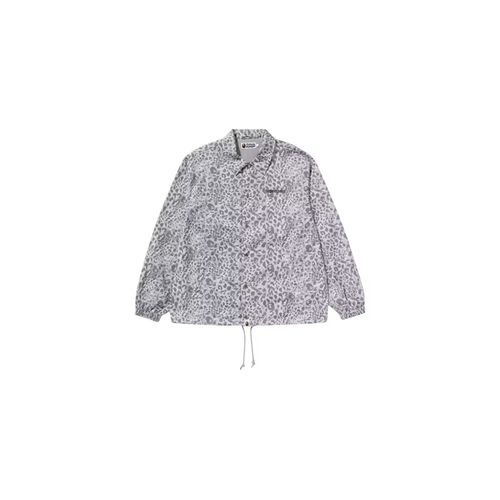 BAPE Wild Leopard Pattern Relaxed Fit Track Jacket Blue for ผู้ชาย