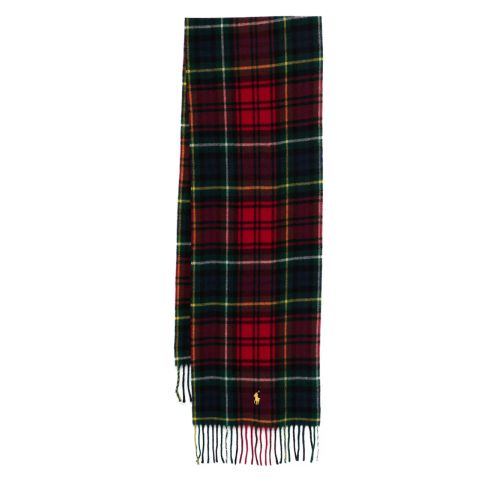 Polo Ralph Lauren Check-Pattern Scarf Red for Men