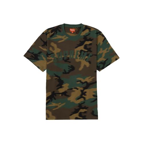Supreme Pique S/S Henley Woodland Camo for Men