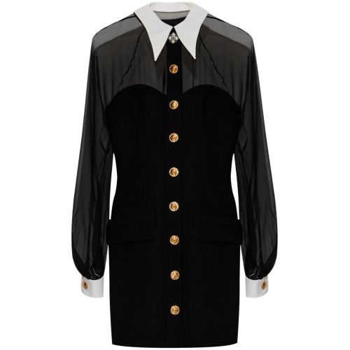 Versace Panelled Bustier Mini Dress - Black for Women