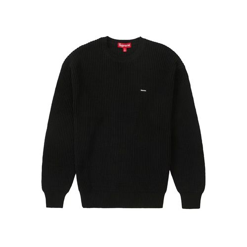 Supreme Mélange Rib Knit Sweater Black for Men