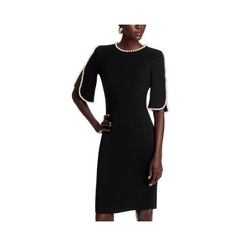 Teri Jon By Rickie Freeman Pearl Trim Sheath Dress for Women