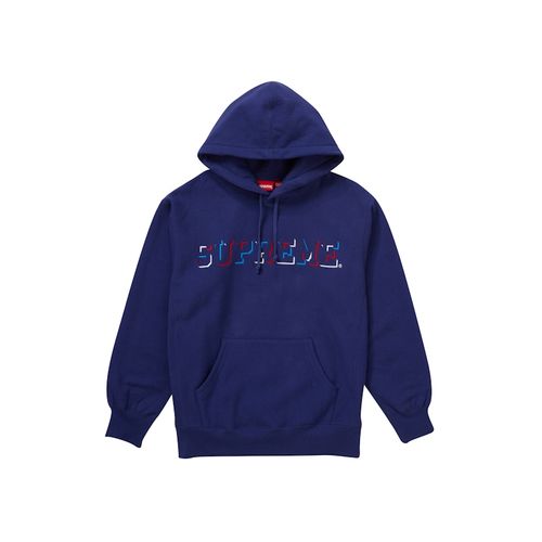 Supreme Drop Shadow Hooded Sweatshirt Black for Women 