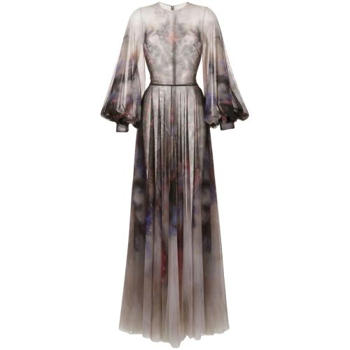 Saiid Kobeisy Printed Evening Gown - Black for Women