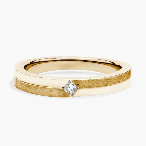 Solitaire Engagement Blue Nile Gold Wedding Band Petite Solitaire - Main Image