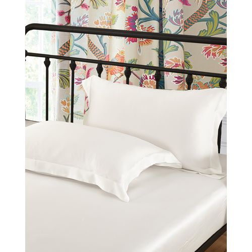 LILYSILK Silk Pillowcase Silp Adult White 400 Thread Count Glossy