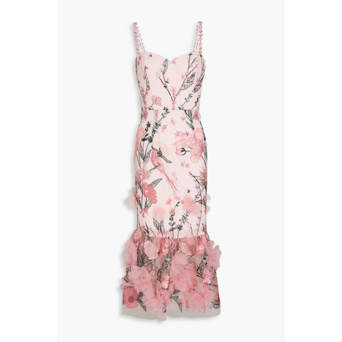sachin and babi light blue dress Lace Guipure Sleeveless A-line Midi Cocktail Dress