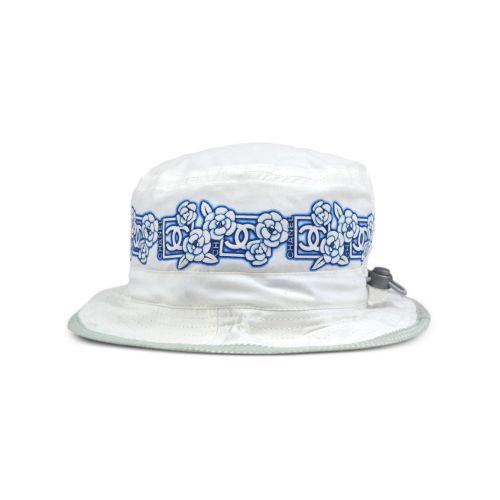 CHANEL Pre-Owned 1990-2000s Sport Line Bucket Hat White for ผู้หญิง