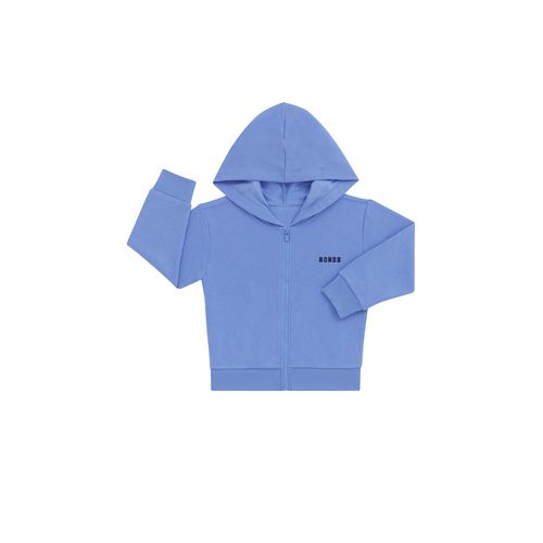 Bonds Kids Essentials Fleece Zip Hoodie In Sail Away Size: for Kids