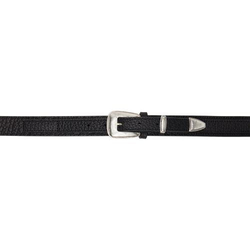 LEMAIRE Black Minimal Western Belt for Women