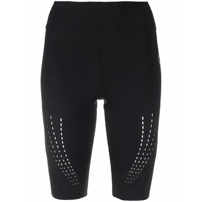 Buy Adidas By Stella Mccartney Cut Out Detail Cycling Shorts Black At Goxip