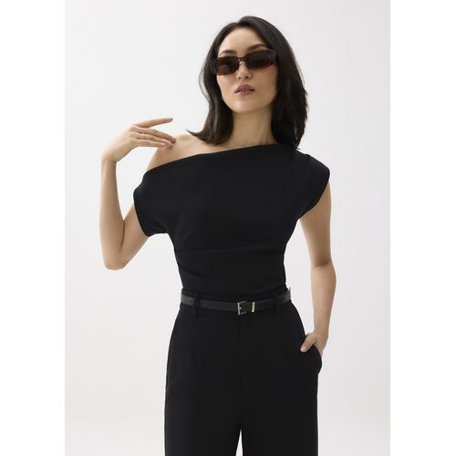 LOVE, BONITO Fitted Asymmetric Drape Top for Women