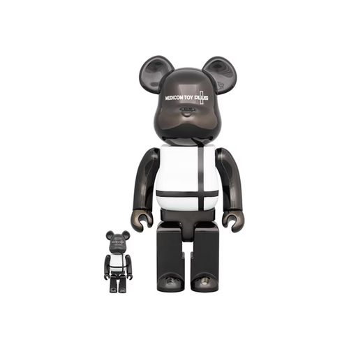 Bearbrick Medicom Toy Plus 100% & 400% Set Gold Chrome Ver. for Women 