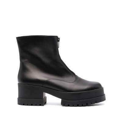 CLERGERIE PARIS | Clergerie Wylla Leather Boots - Black | Goxip