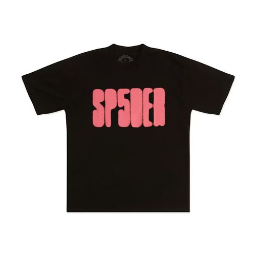 Sp5der Focused Logo Tee Black for Men