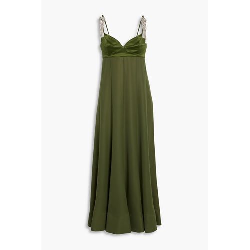 3.1 Phillip Lim - Crystal-Embellished Flared Satin Maxi Dress - Green - US  0 for Women