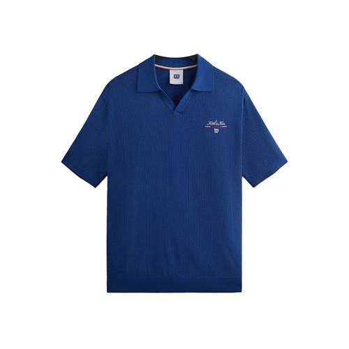Kith Wilson Cable Johnny Collar Polo Blue Quartz for ผู้ชาย