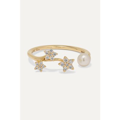 Buy Ole Lynggaard Copenhagen Shooting Stars 18 Karat Gold Pearl And Diamond Ring 54 At Goxip