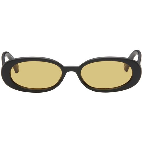Le Specs SSENSE Exclusive Black Outta Love Sunglasses for Women