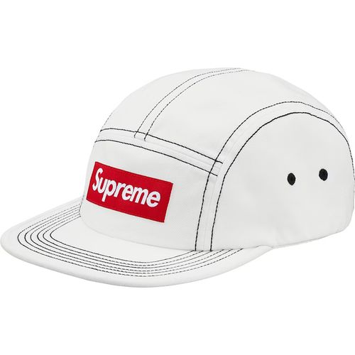 Supreme Contrast Stitch Camp Cap (SS18) White for Women