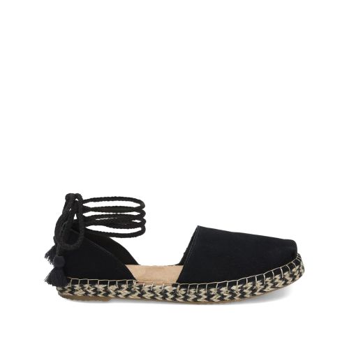 TOMS Classic Canvas Flat Shoes In Black for Women