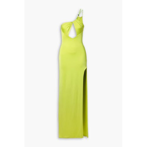 strapless open back dress Neon Green Capri Dress main image 1