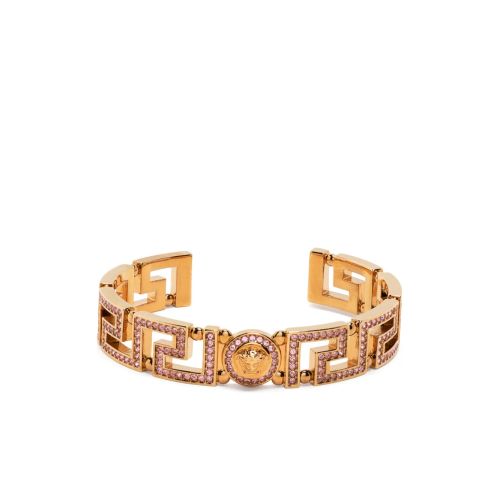 Versace Greca Tribute Medusa Cuff Bracelet Gold