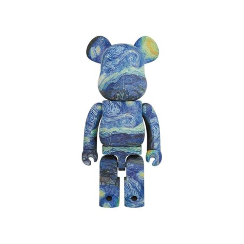 Bearbrick Jackson Pollock Studio 100% & 400% Set Chrome Ver. for Women 