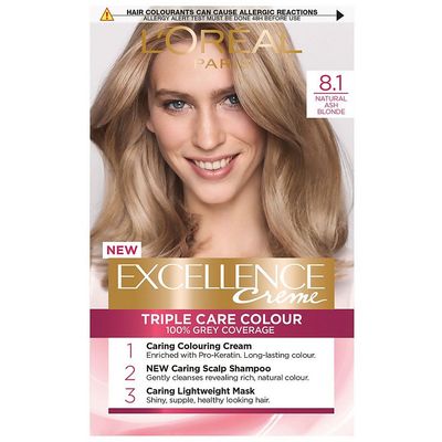 pic L'oreal Excellence Hair Color Shades l oreal paris excellence creme permanent hair dye various shades 8 1 natural ash blonde