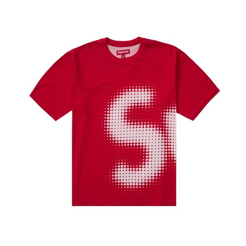 Supreme Halftone S/S Top Red for Men