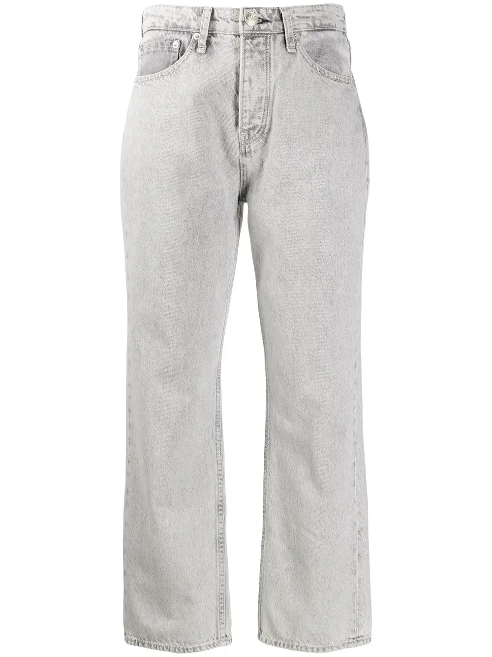 Buy Rag Bone Maya High Waisted Straight Leg Jeans Grey At Goxip