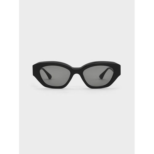 Charles Keith Onyx Recycled Acetate Cat-Eye Sunglasses for Women