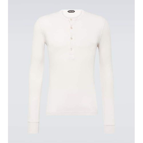 Tom Ford Jersey Henley Shirt for Men