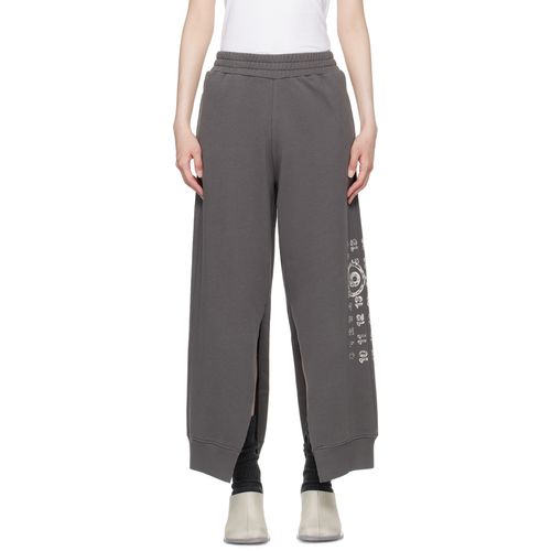 MM6 Maison Margiela グレー プリント ラウンジパンツ ウィメンズ