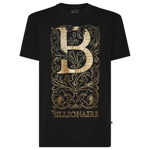 Farfetch T Shirt Billionaire Billionaire Logo-Print T-Shirt Black For Men