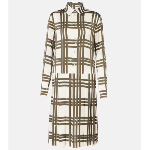 Burberry Beige Check Shirt Midi Dress for ผู้หญิง - Main Image