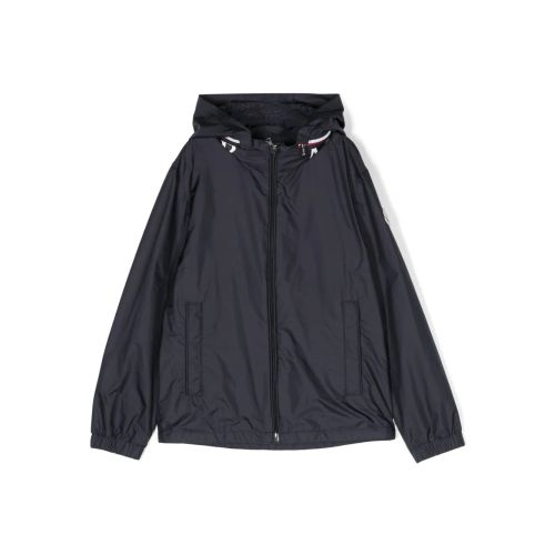 Farfetch Moncler Lightweight Hooded Jacket Moncler Enfant Logo
