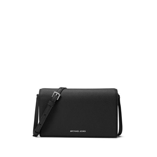 Michael Michael Kors Medium Flap Crossbody Bag Black for ผู้หญิง