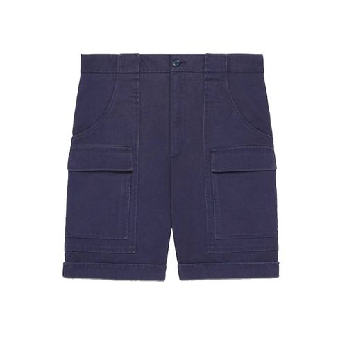 Gucci X The North Face Canvas Shorts Blue For Men