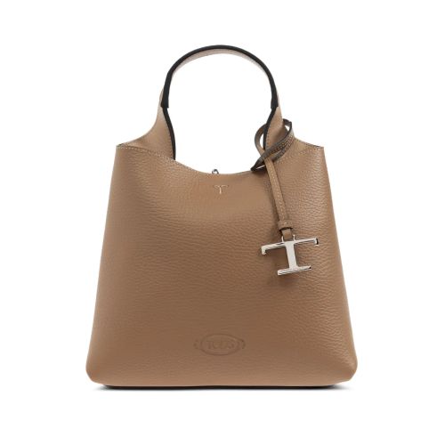 Tod'S Mini Leather Tote Bag Brown for ผู้หญิง
