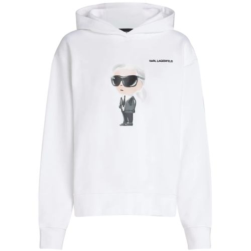 Farfetch Karl Lagerfeld Women's Hoodie Printed Sweatshirt