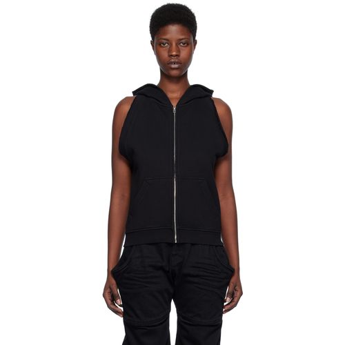 Hoodie Vest Sleeveless Zipper Hoodie Women's Dilgul Women's