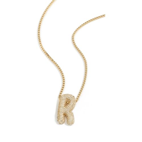 BaubleBar Pave Bubble Initial Necklace R One Size