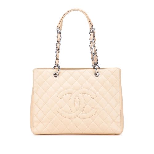 CHANEL Pre-Owned 2019 Canvas Deauville Pearl Drawstring Bucket Bag